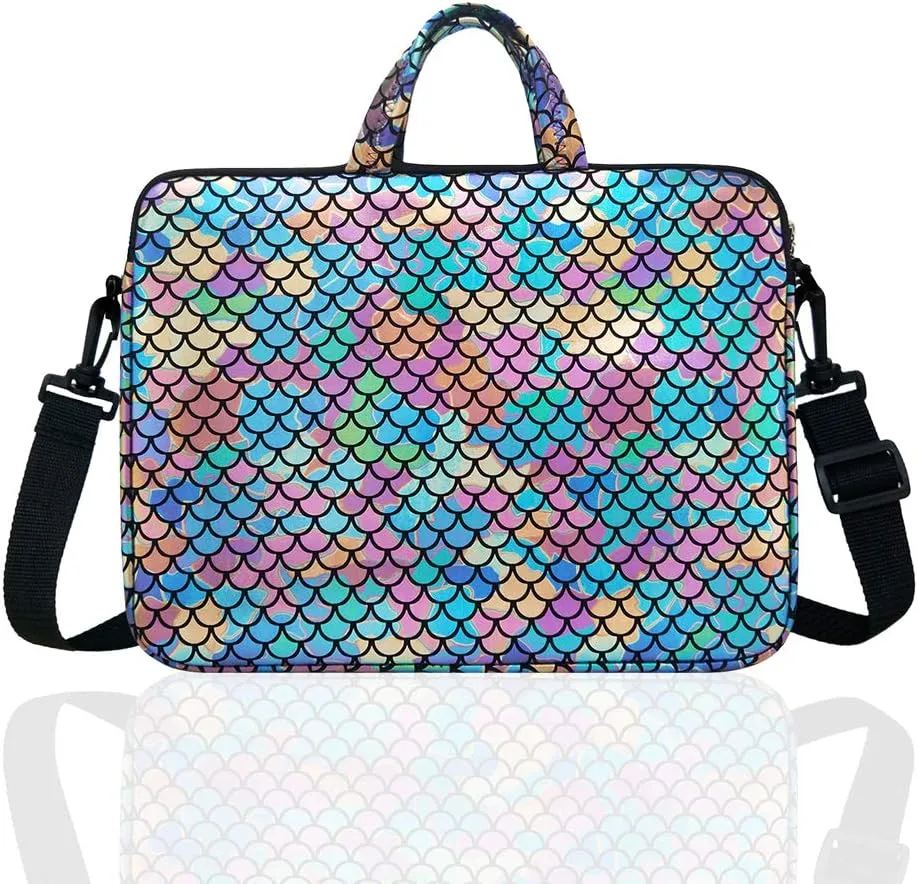 10.5-Inch Laptop Ipad Shoulder Carrying Bag Case For 9.6" 10" Tablet/Reader(Colorful)