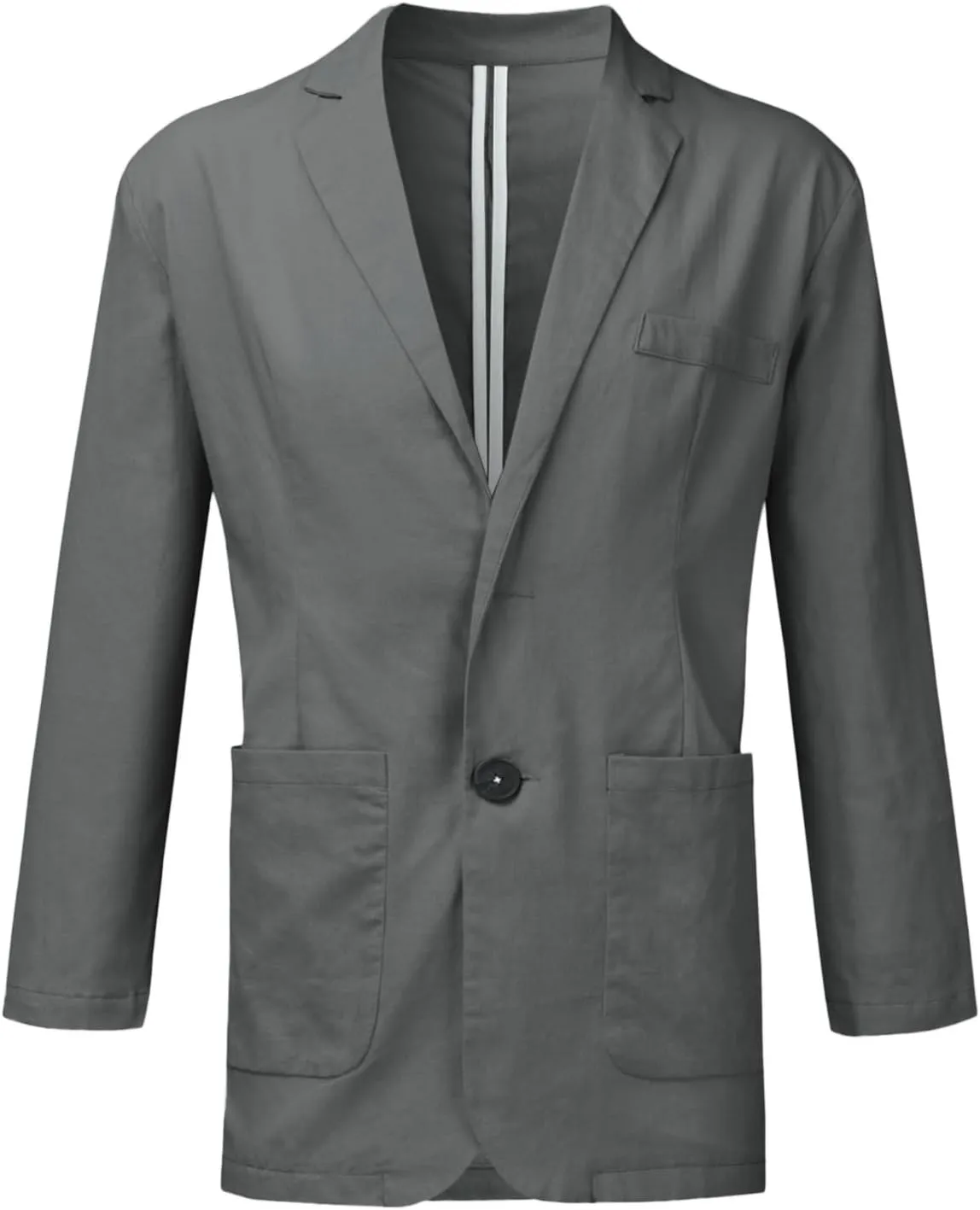 2023 Mens Linen Suit Jacket Slim Stylish Blazer Dinner Party Prom Wedding Tuxedo Jacket Plus Size One Button Business Coat