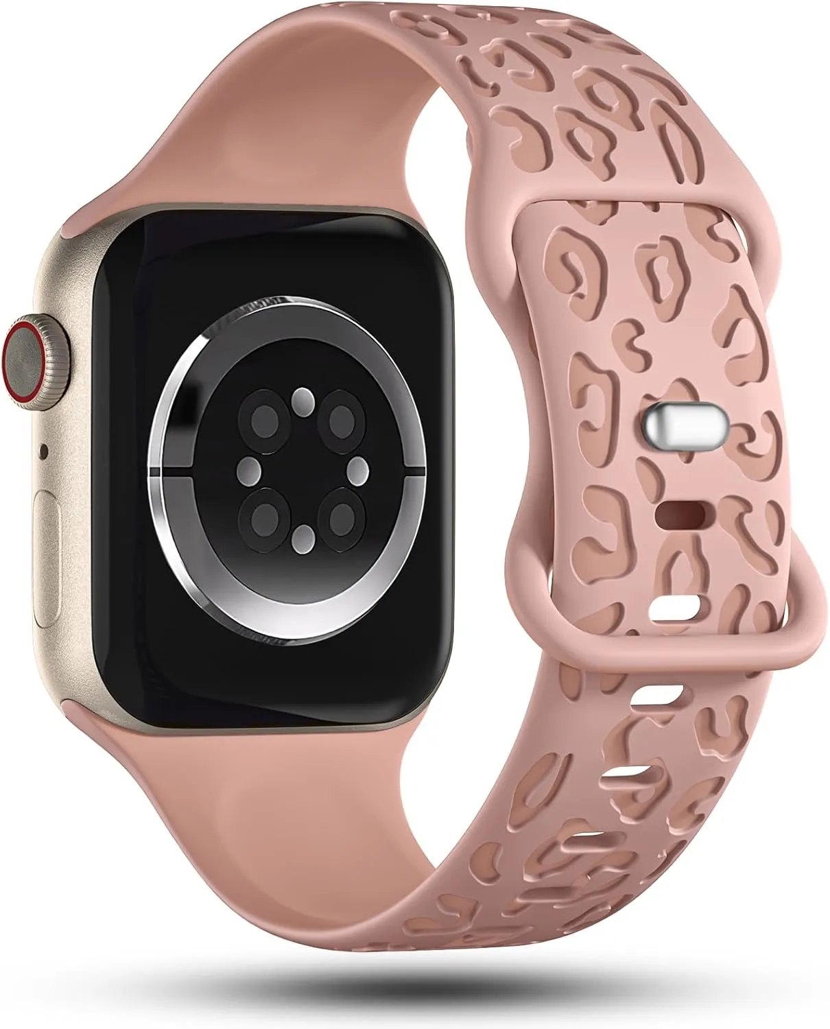 3 Pack Leopard Engraved Bands Compatible with Apple Watch Band 41mm 40mm 38mm 42mm 44mm 45mm 46mm 49mm Women, Soft Silicone Cheetah Embossed Sport Strap for iWatch Series 10 9 8 7 6 5 4 3 2 1 Ultra