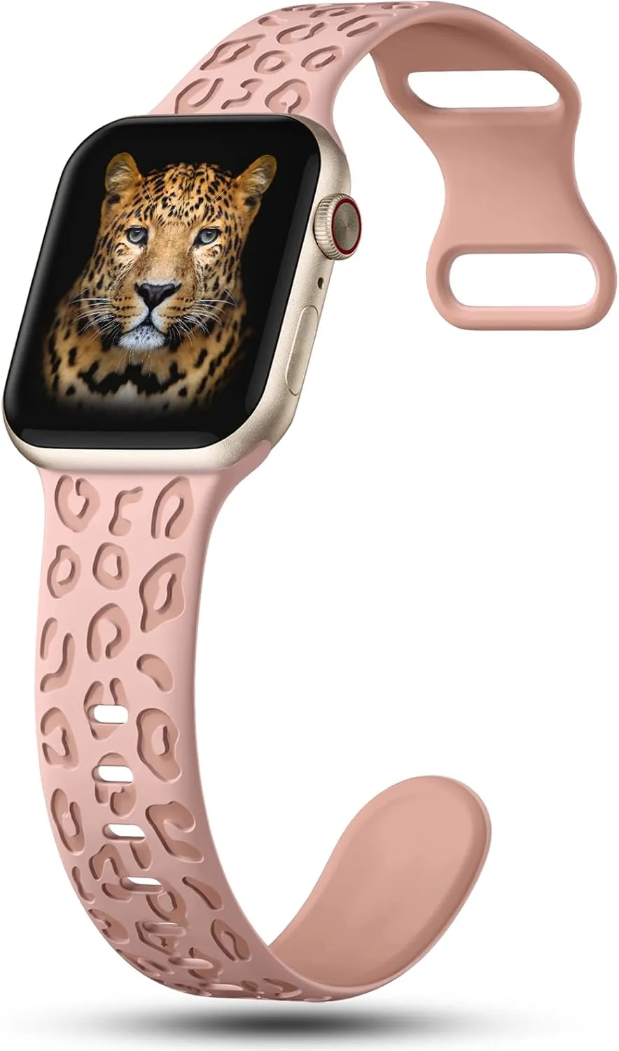 3 Pack Leopard Engraved Bands Compatible with Apple Watch Band 41mm 40mm 38mm 42mm 44mm 45mm 46mm 49mm Women, Soft Silicone Cheetah Embossed Sport Strap for iWatch Series 10 9 8 7 6 5 4 3 2 1 Ultra