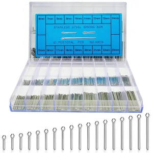 360Pcs 6-23mm Watch Link Pins, Assortment Stainless Steel Watch Band Link Cotter Pins is Must-Have for Any Watchmaker or DIY Enthusiast