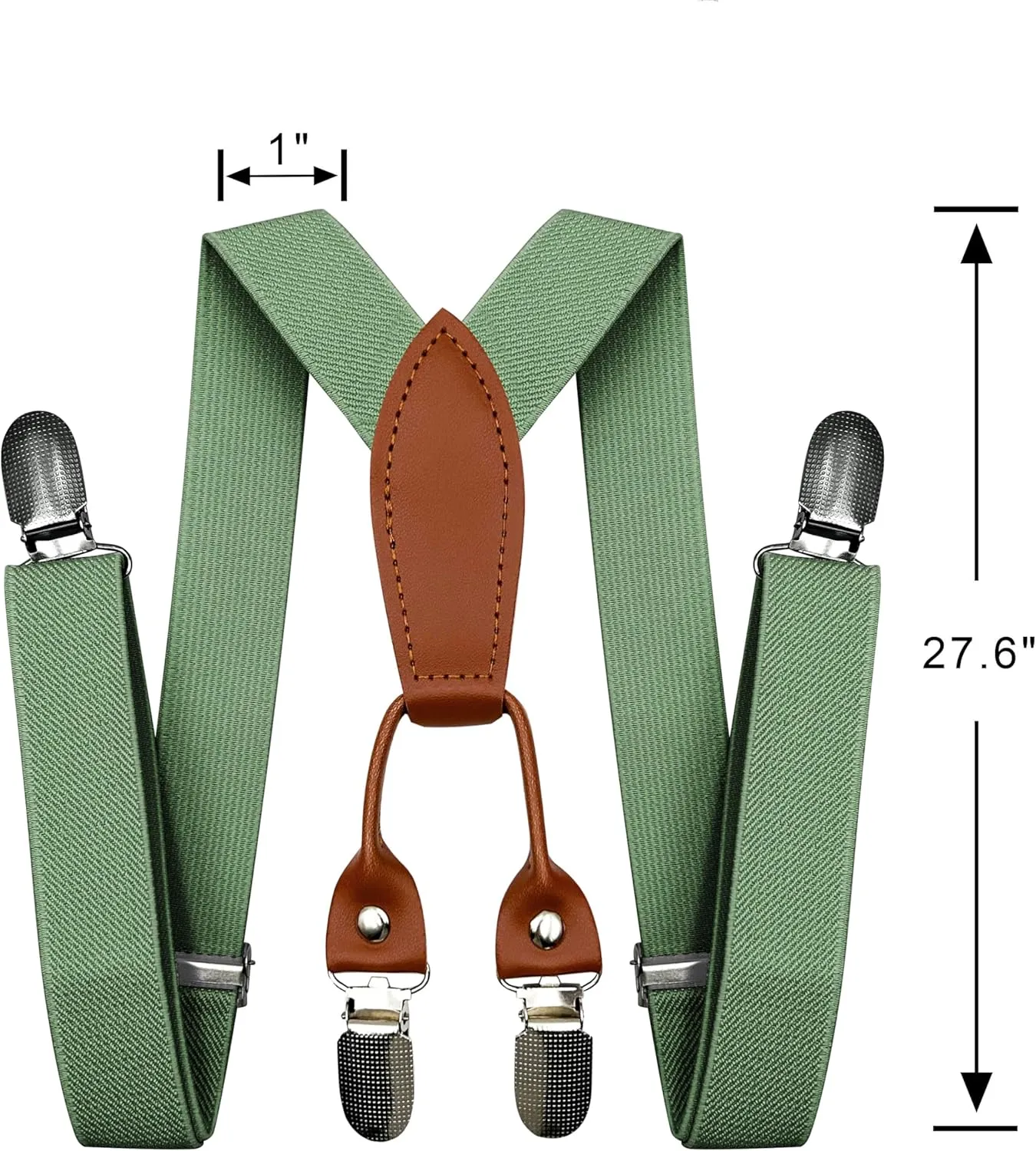 Adjustable Baby Boy Suspenders and Pre-tied Bow Tie, Kids Bowtie and Suspenders with 4 Strong Metal Clips