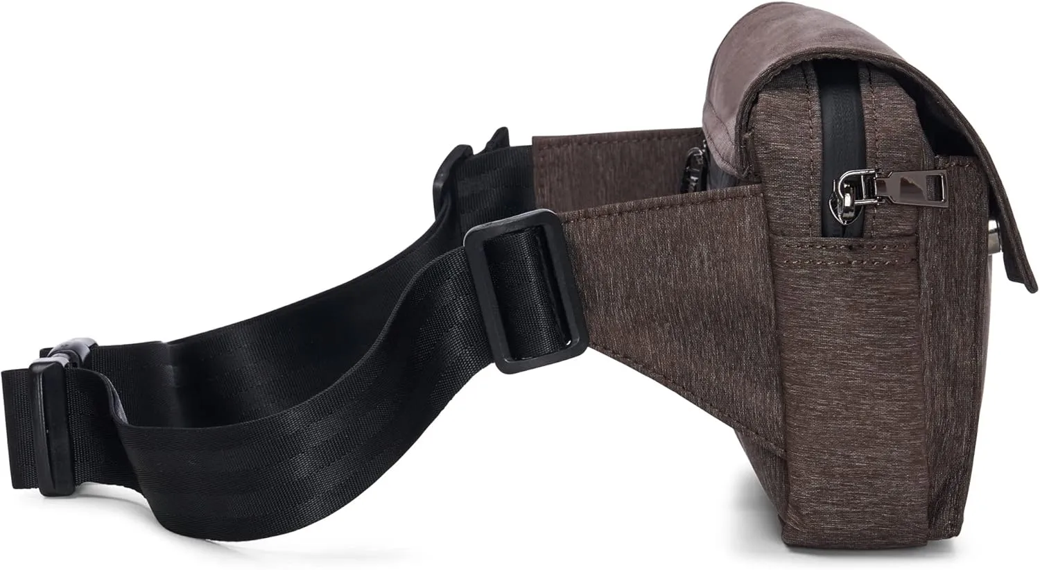 Alpine Swiss Fanny Pack Waist Bag Adjustable Belt Strap Crossbody Sling Bum Bag Brown