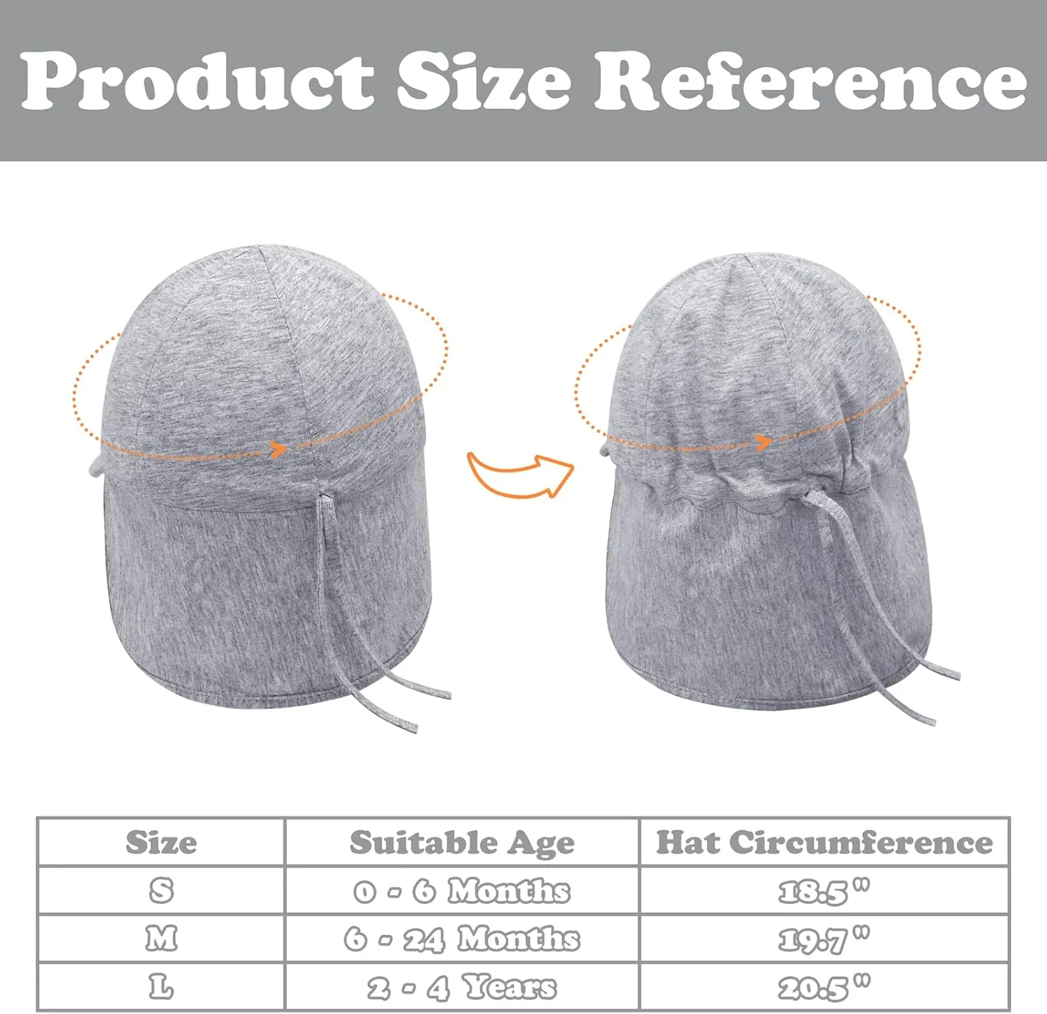 Baby Sun Hat Baby Hats with Neck Flap Infant Sun Hat UPF50  Cotton Toddler Beach Hat Newborn Sun Hat Baby Baseball Cap