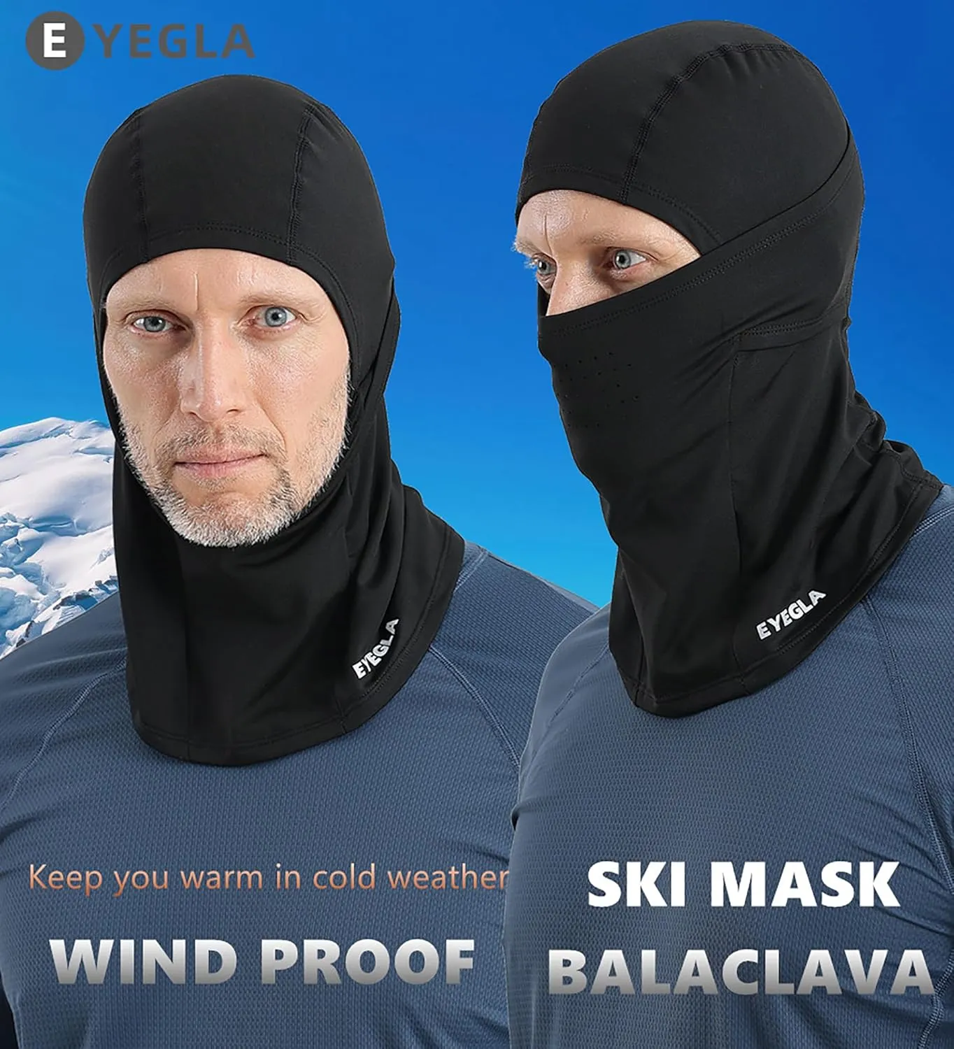 Balaclava Ski Mask for Men Cold Weather,Winter Thermal Face Mask Women for Snowboard Motorcycle Cycling