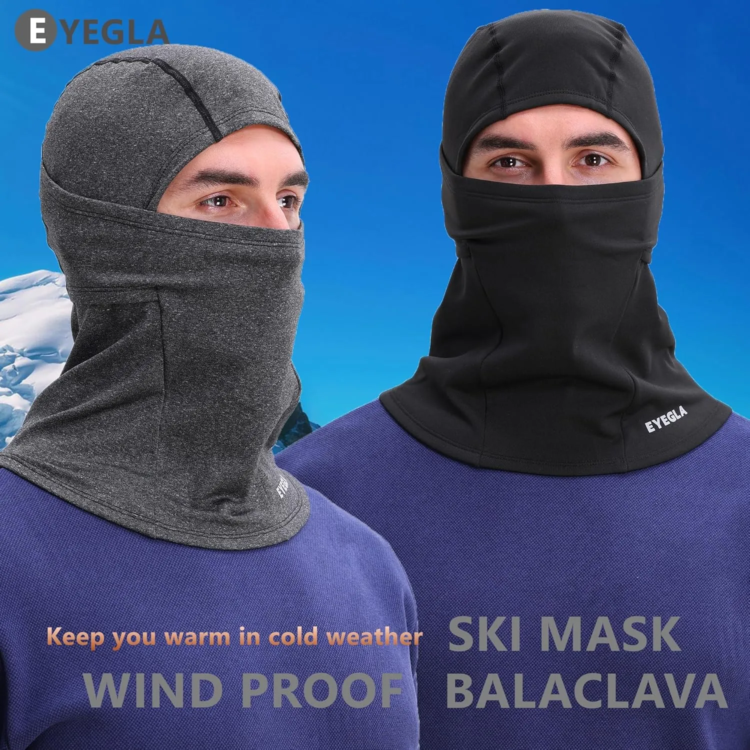 Balaclava Ski Mask for Men Cold Weather,Winter Thermal Face Mask Women for Snowboard Motorcycle Cycling