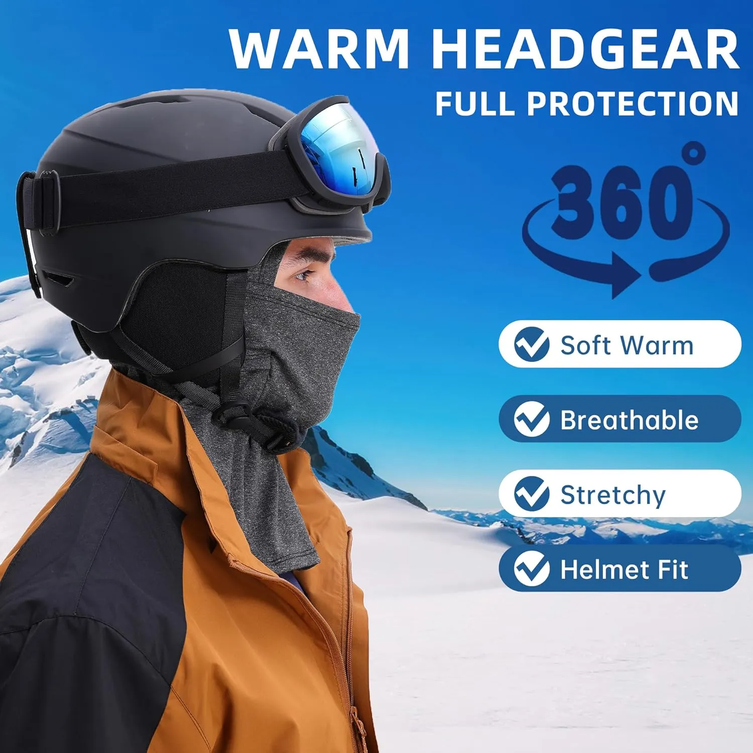 Balaclava Ski Mask for Men Cold Weather,Winter Thermal Face Mask Women for Snowboard Motorcycle Cycling