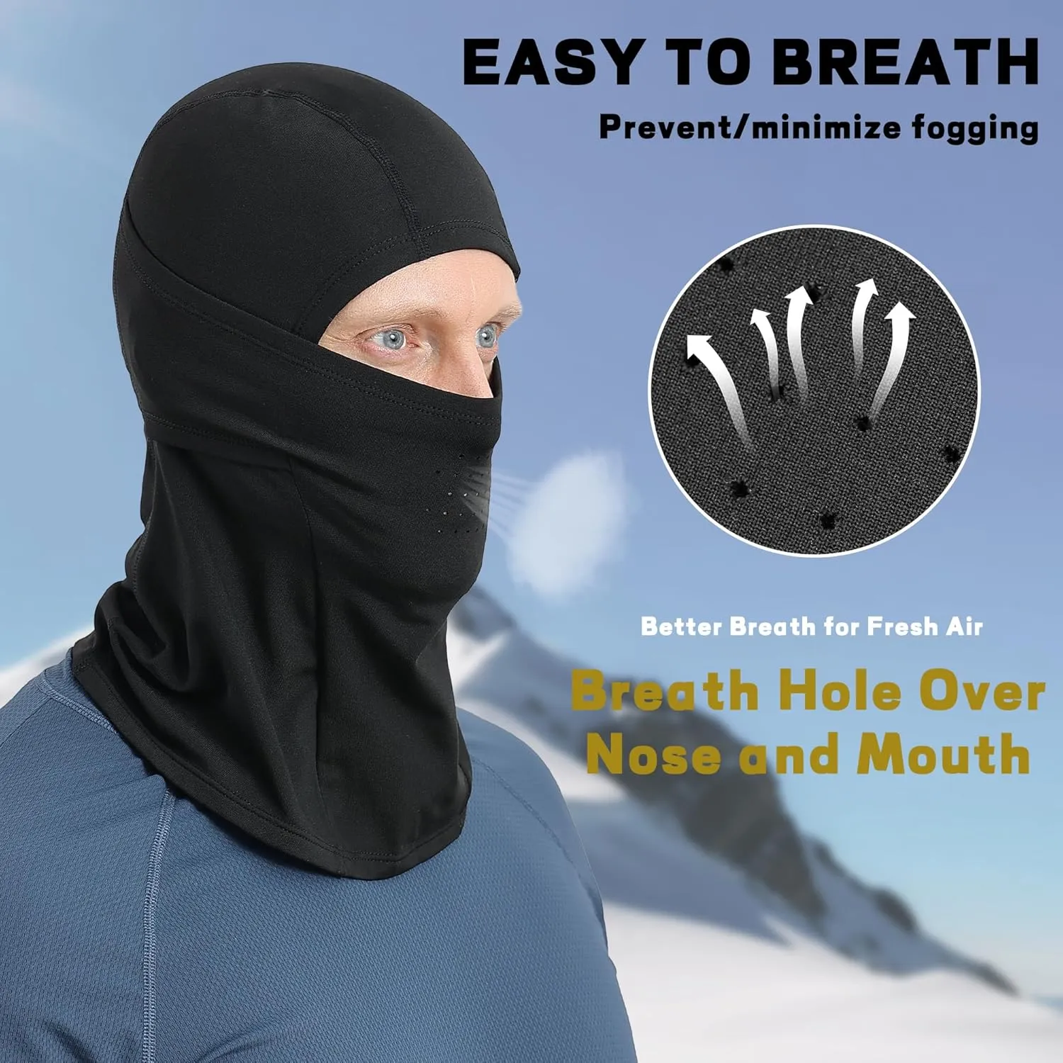 Balaclava Ski Mask for Men Cold Weather,Winter Thermal Face Mask Women for Snowboard Motorcycle Cycling