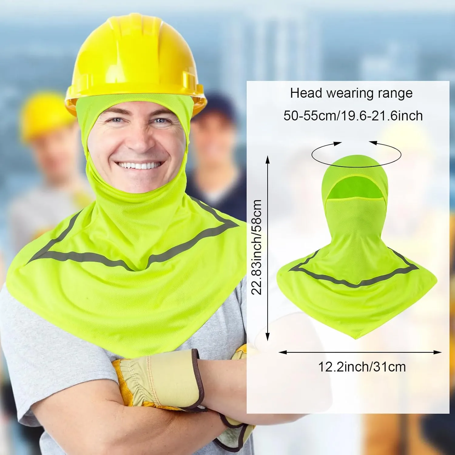 Balaclava Summer Sun Protection Face Mask,Breathable Windproof Long Face Cover,Cooling Motorcycle Fishing Sun Mask Men Women