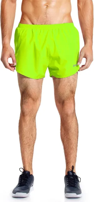 baleaf Men's 3 Running Shorts Gym Quick Dry Athletic Workout Pocket Lightweight Brief