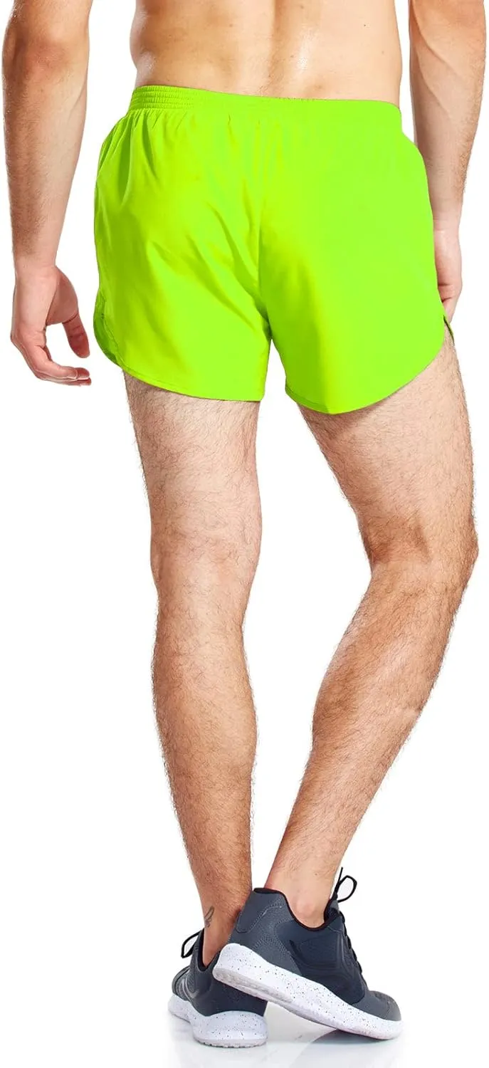 baleaf Men's 3 Running Shorts Gym Quick Dry Athletic Workout Pocket Lightweight Brief