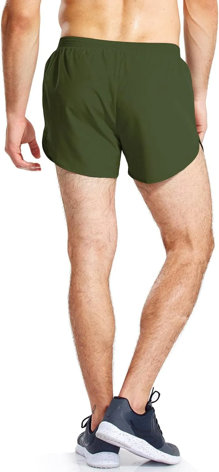 baleaf Men's 3 Running Shorts Gym Quick Dry Athletic Workout Pocket Lightweight Brief