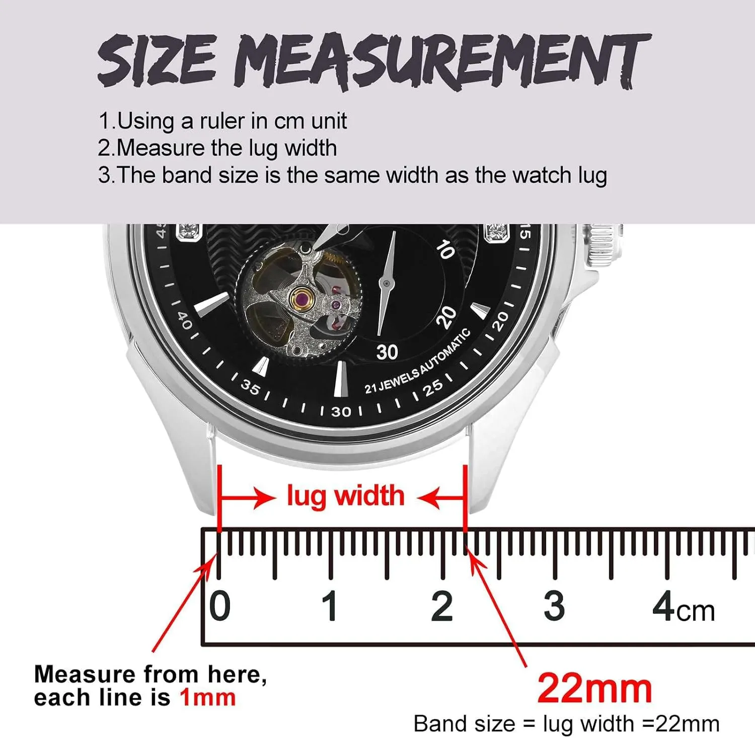 BISONSTRAP Men's Watch Bands, Hand-Stitched Leather Watch Straps, Quick Release, 18mm 19mm 20mm 21mm 22mm