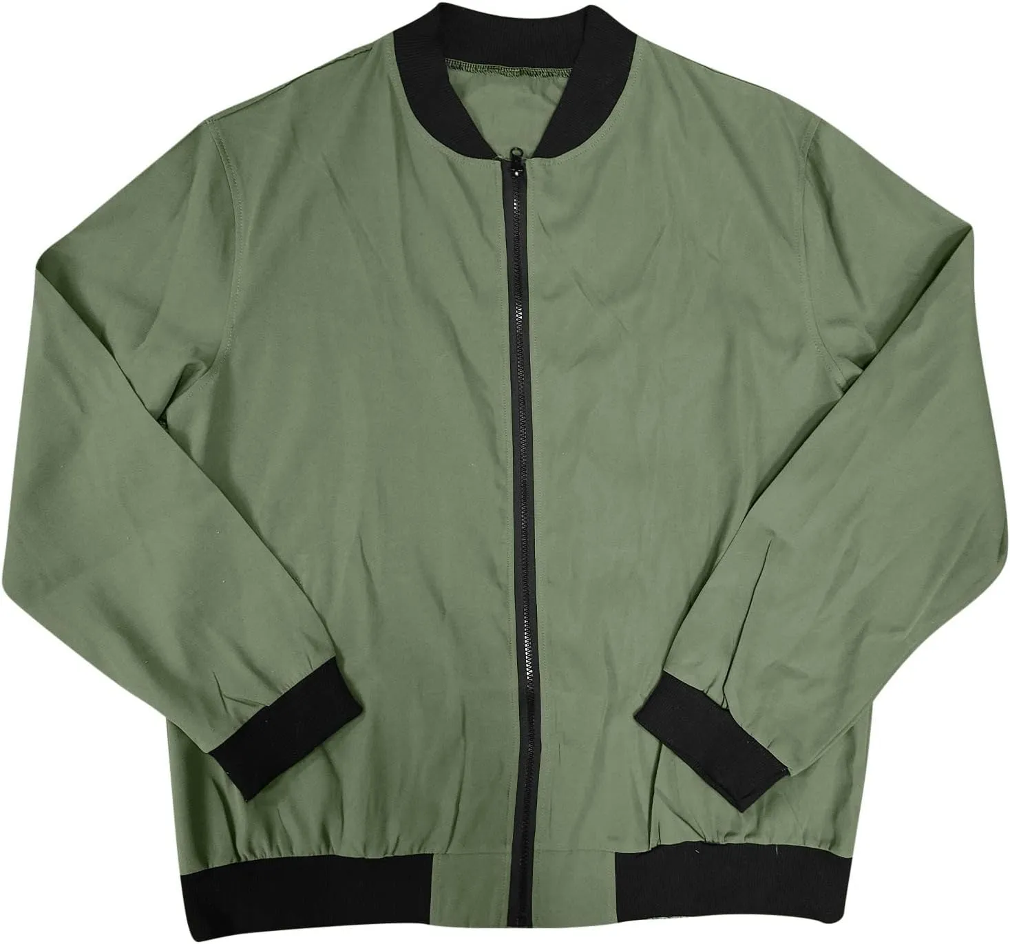 Bomber Jacket Men Men's Bomber Jacket Lightweight Windbreaker Flight Jacket Zip Up Active Coat Spring Fall Outwear