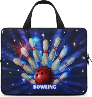 Bowling Pin Fantasy Laptop Bag Laptop Case Computer Messenger Bag with Adjustable Shoulder Strap