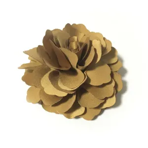 Camellias Flower Hair Clip and Brooch Pin 1 PCS(A74)(MustardYellow)