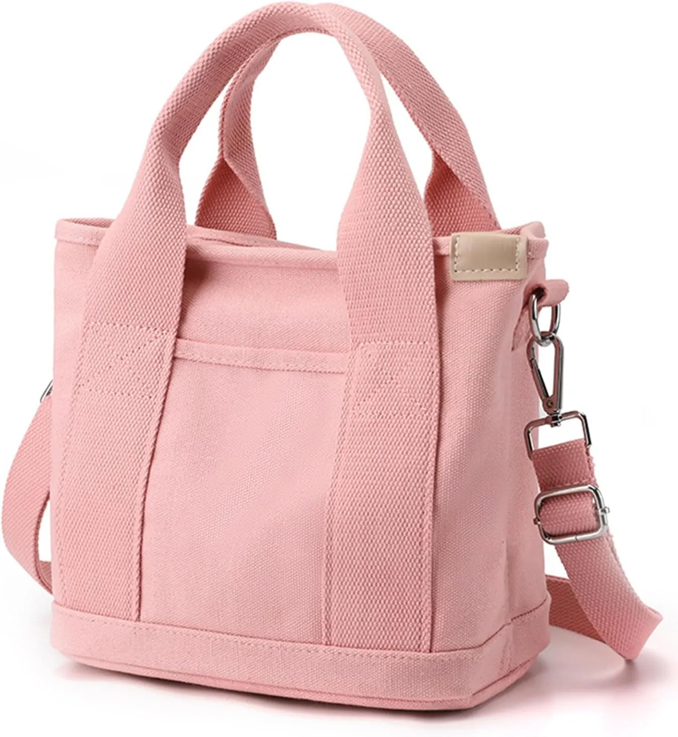 Canvas Tote Bag for Women,Small Totes Bags with Zipper Cute Crossbody Purse with Pockets Large Shoulder Handbag,2 Sizes