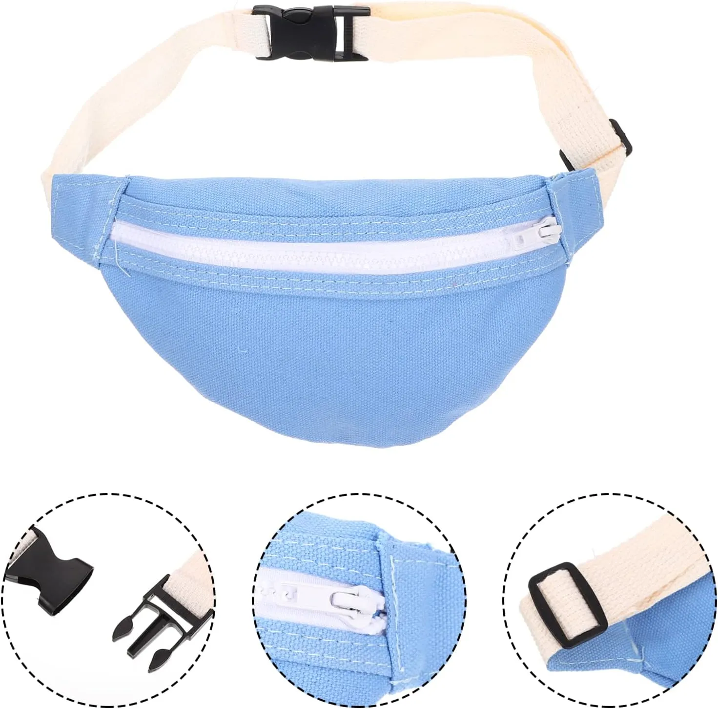 Canvas Waist Bag Crossbody Fanny Pack for Boys Durable Storage Bag for Outdoor Activities present for Birthday Holidays