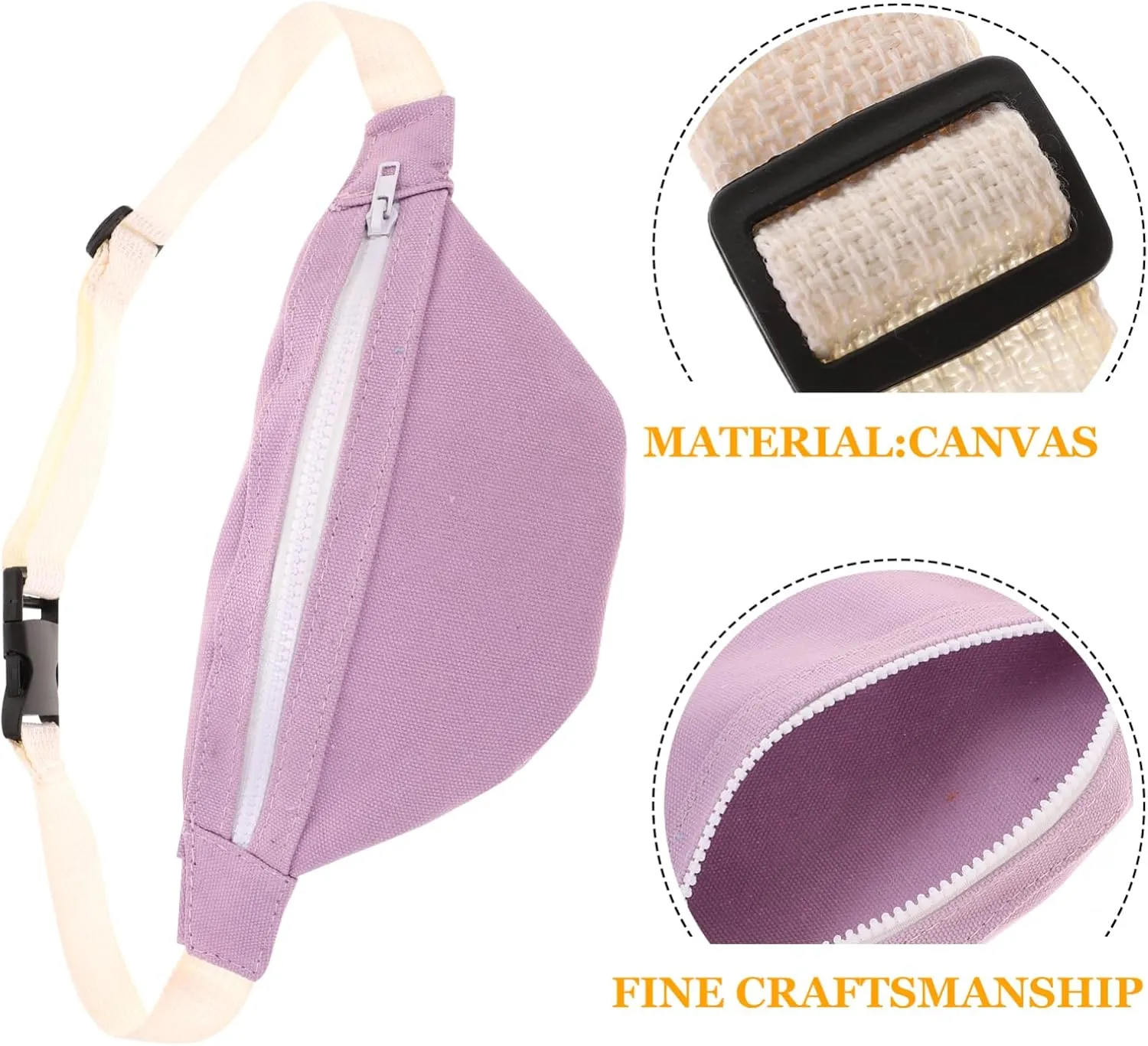 Canvas Waist Bag Lightweight Crossbody Chest Pack for Boys Durable Sundries Storage Bag with Versatile Wearing Options Stylish and Functional for Everyday Use