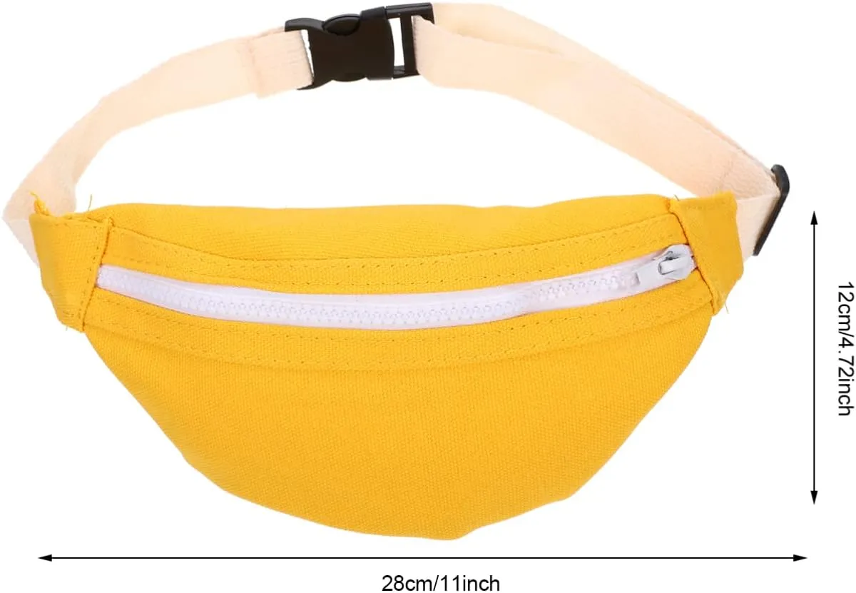 Canvas Waist Bag Portable Fanny Pack for Crossbody Bag for Boys and Durable and Stylish Storage for Keys Coins and More