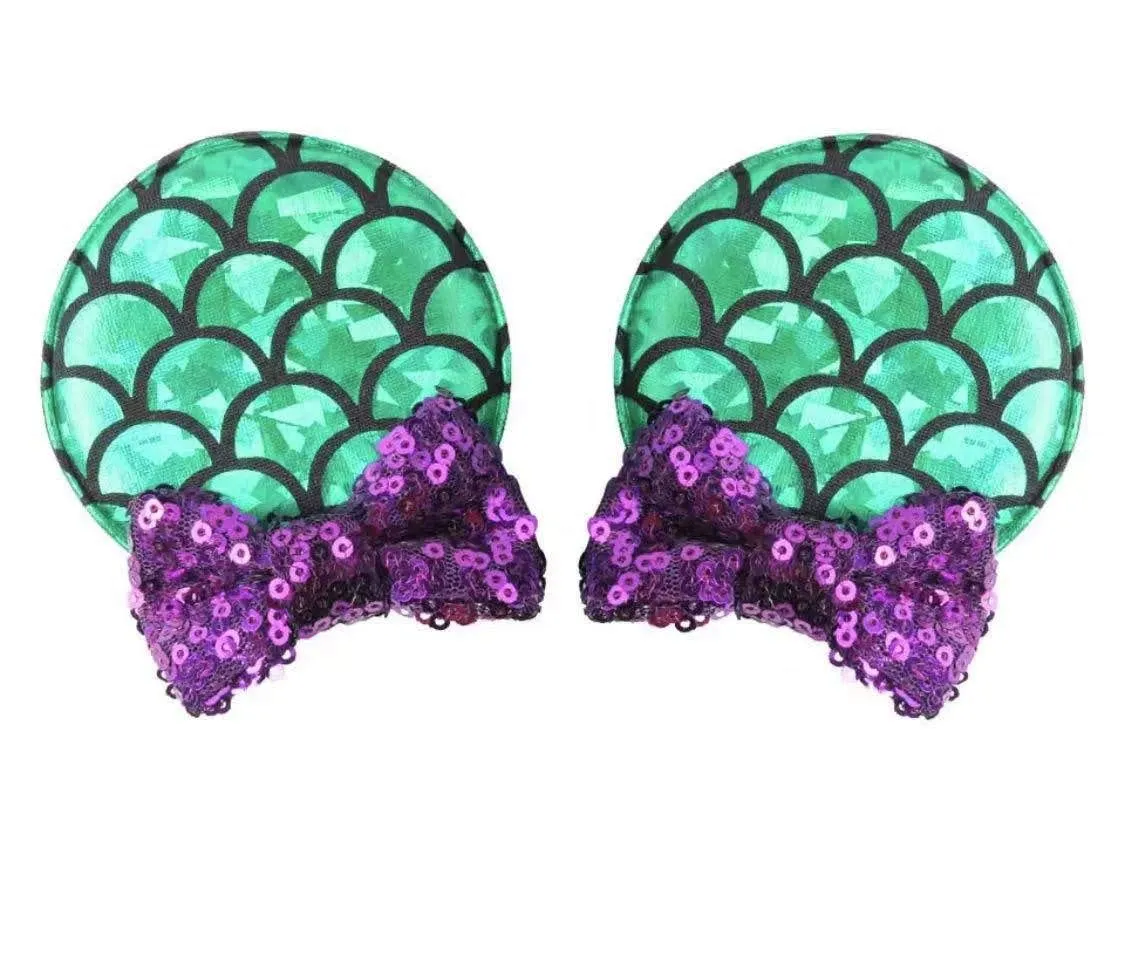 CLGIFT Baby/Toddler Minnie Ears Headband With Ariel Hair Clip