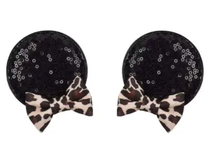 CLGIFT Minnie Ears Baby/Toddler Headband with Leopard Hair Clip