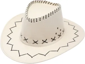 Cowboy Hat Western Cowboy Hat for Men and Women Cowboy Cowgirl Hat Classic Western Felt Wide Brim Belt Buckle Panama Fedora