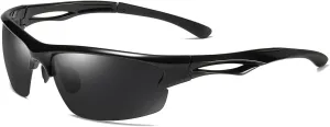 Cycling Sun Glasses Polarized Sports Sunglasses for Men,Wrap Around UV400 Protection for Fishing Driving