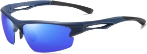 Cycling Sun Glasses Polarized Sports Sunglasses for Men,Wrap Around UV400 Protection for Fishing Driving