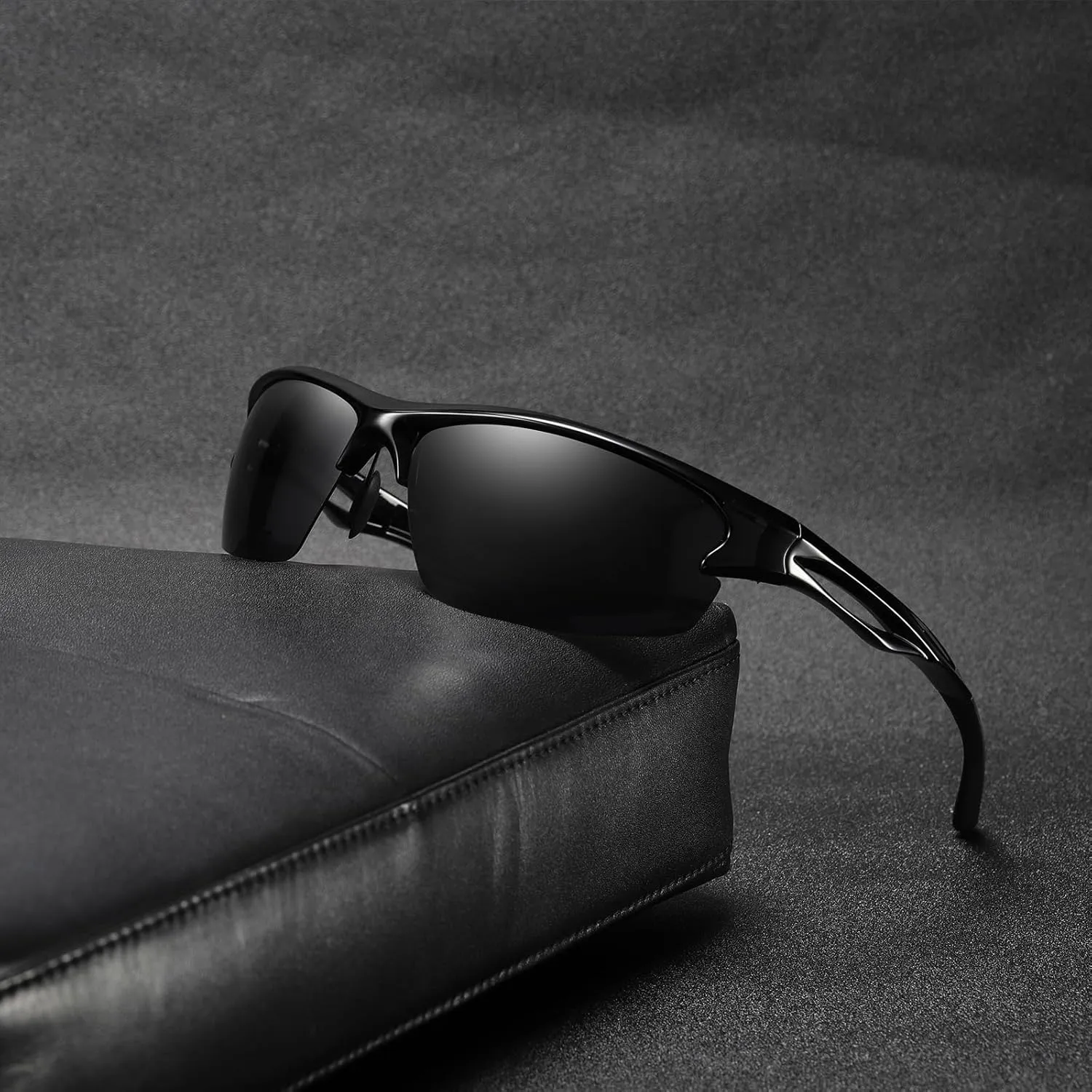 Cycling Sun Glasses Polarized Sports Sunglasses for Men,Wrap Around UV400 Protection for Fishing Driving