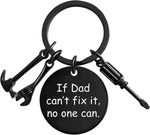 Dad Keychain from Kids Funny Daddy Key Chain from Son Daughter Papa Birthday Fathers Day Thanksgiving Christmas Gifts