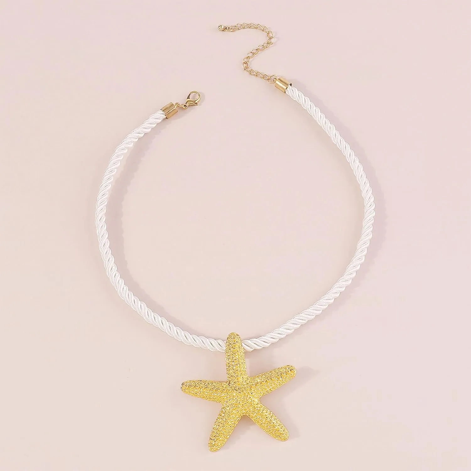 Dcfywl731 Starfish Necklace for Women Gold Shell Pendant Necklaces Seashell Charm Necklace Boho Puka Shell Summer Beach Surfer Jewelry Outfits Accessories