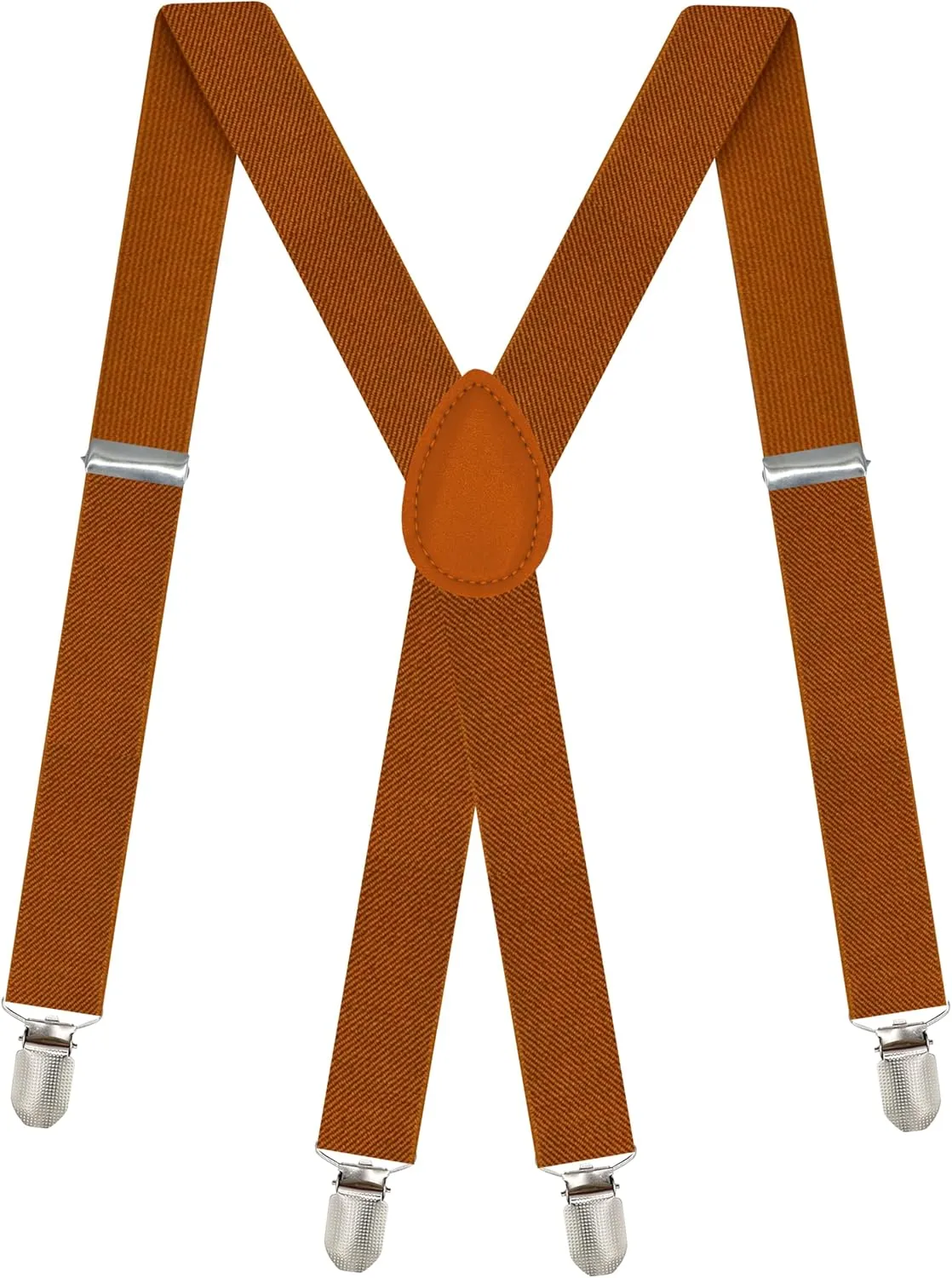 Dibi Suspenders for Men, Adjustable X Back 4 Strong Clips