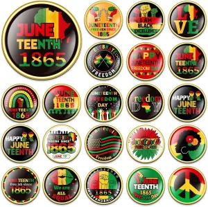 DTOFOOT 30PCS Juneteenth Freedom Day Buttons Black History Enamel Brooch Pins Free-ish Since 1865 Lapel Badges Black Emancipation Day Activity Supplies Gift Juneteenth Day Party Favors Accessories