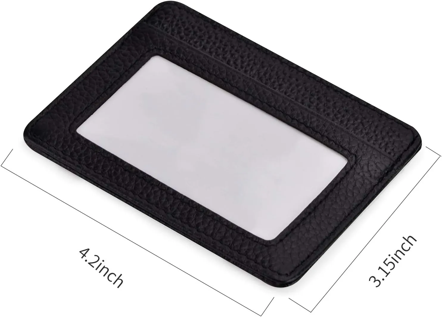 EASTNIGHTS Credit Card Holder Slim Wallet Leather Minimalist Wallet with ID Window