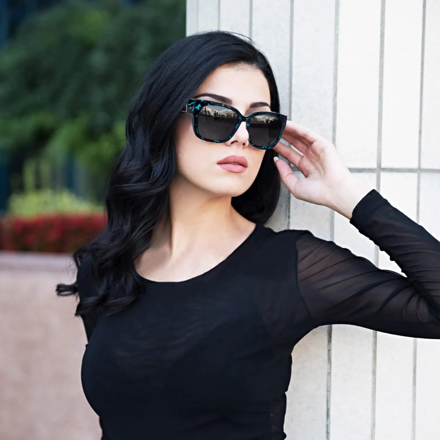 Face Shadow Polarized Sunglasses Over Glasses Women Fit Over Glasses Sunglasses Square Sunglasses UV Protection Lightweight