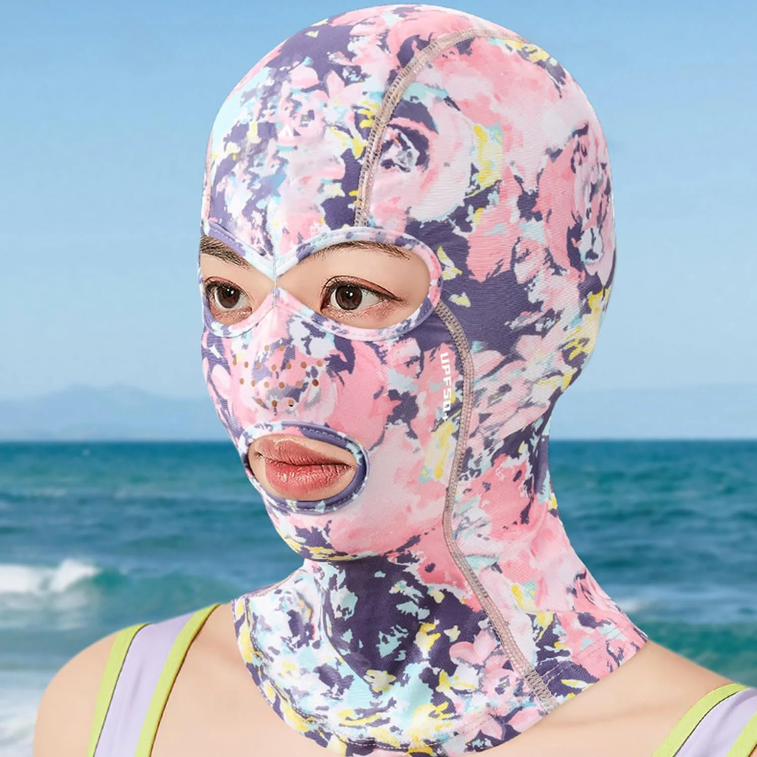 Facekini - UV Protection Swim Cap and Face Mask, UPF 50  Sunblock Protect Bikini