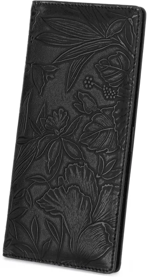 FALAN MULE Ultra Slim Thin Wallet for Women Bifold Leather RFID Blocking Designer Credit Card Holder