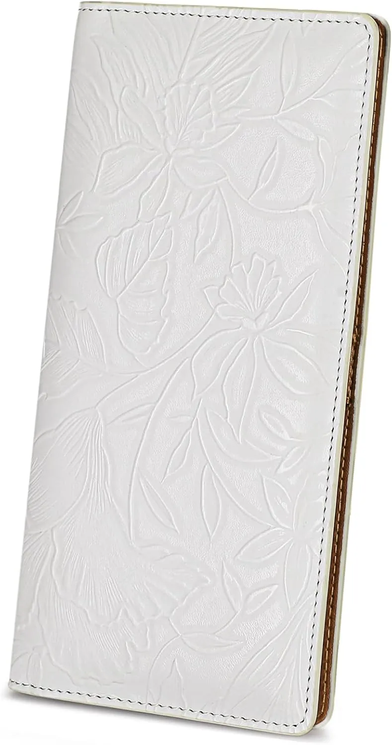 FALAN MULE Ultra Slim Thin Wallet for Women Bifold Leather RFID Blocking Designer Credit Card Holder