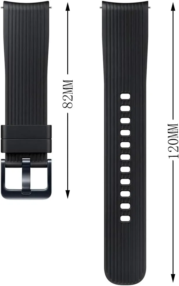 FanTEK Band for Galaxy Watch 3 41mm / Galaxy Watch 42mm / Galaxy Watch Active/Galaxy active 2 watch band/Gear S2 Classic band, 20mm Silicone Sport Quick Release Replacement Strap