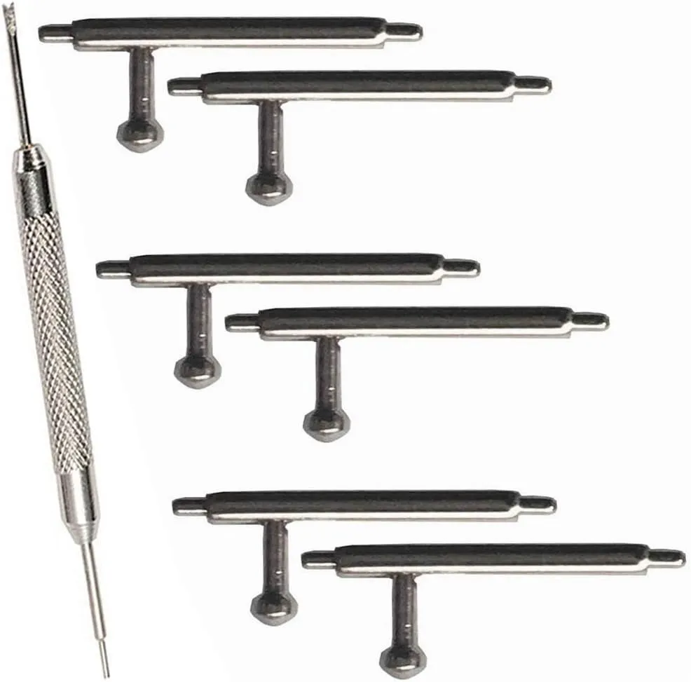 for Fitbit Inspire 2/Inspire 3 Pins/Inspire HR Pins Quick Release Spring Bars 6PCS - 10mm Stainless Steel Watch Band Pins Diameter 1.5mm   Spring Bar Tool for Fitbit Inspire/Ace 3