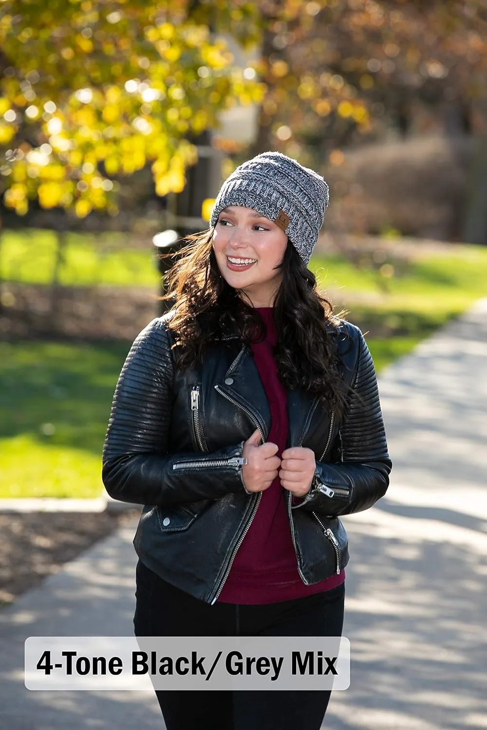 Funky Junque Cozy Pom Beanie - Stylish Winter Hat for All Seasons & Outdoor Activities