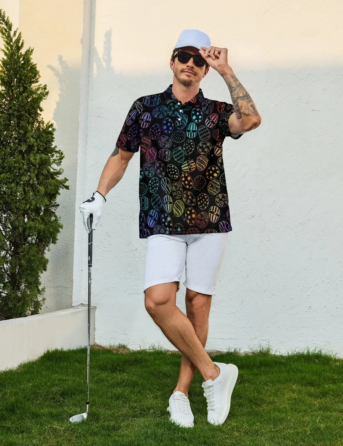 Funny Polo Shirt for Men Golf Shirts Short Sleeve Golf Polos Shirts Summer Shirt Golf Gifts