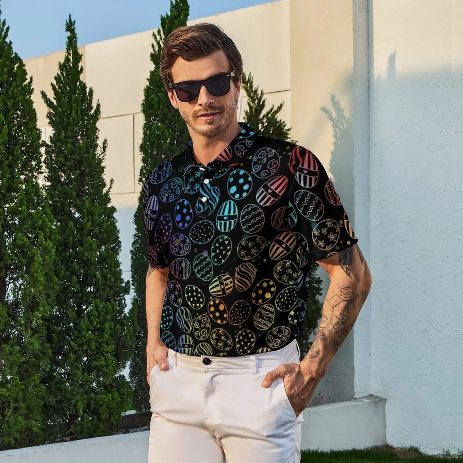 Funny Polo Shirt for Men Golf Shirts Short Sleeve Golf Polos Shirts Summer Shirt Golf Gifts