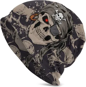 Gamepad Print Slouchy Beanie Skull Caps Chemo Hats Baggy Headwear for Men Women Jogging Cycling
