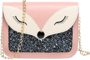 Girls Chain Shoulder Bag, Princess Handbag With Detachable Three-Layer Mezzanine - Birthday Gift