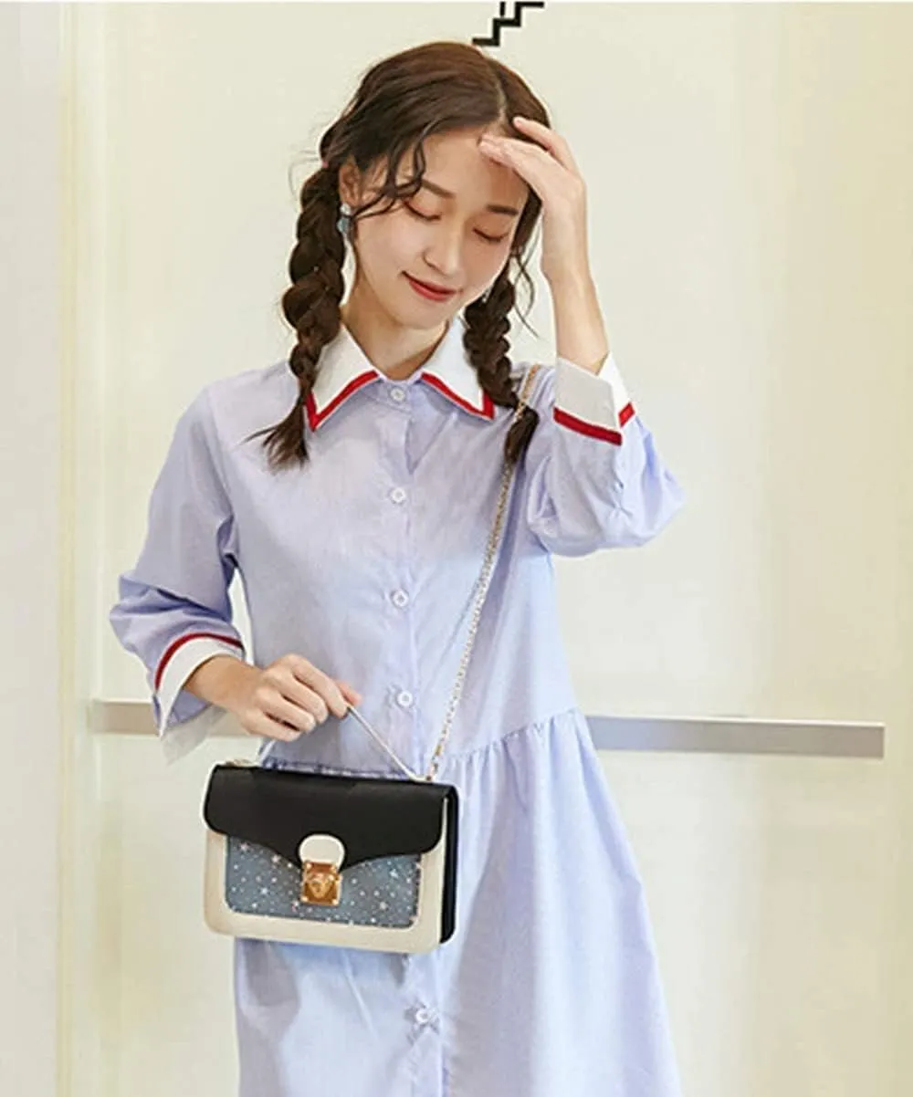 Girls Chain Shoulder Bag, Princess Handbag With Detachable Three-Layer Mezzanine - Birthday Gift