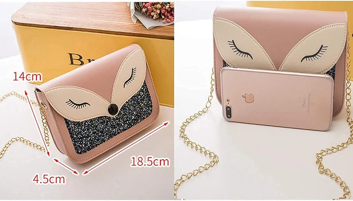 Girls Chain Shoulder Bag, Princess Handbag With Detachable Three-Layer Mezzanine - Birthday Gift