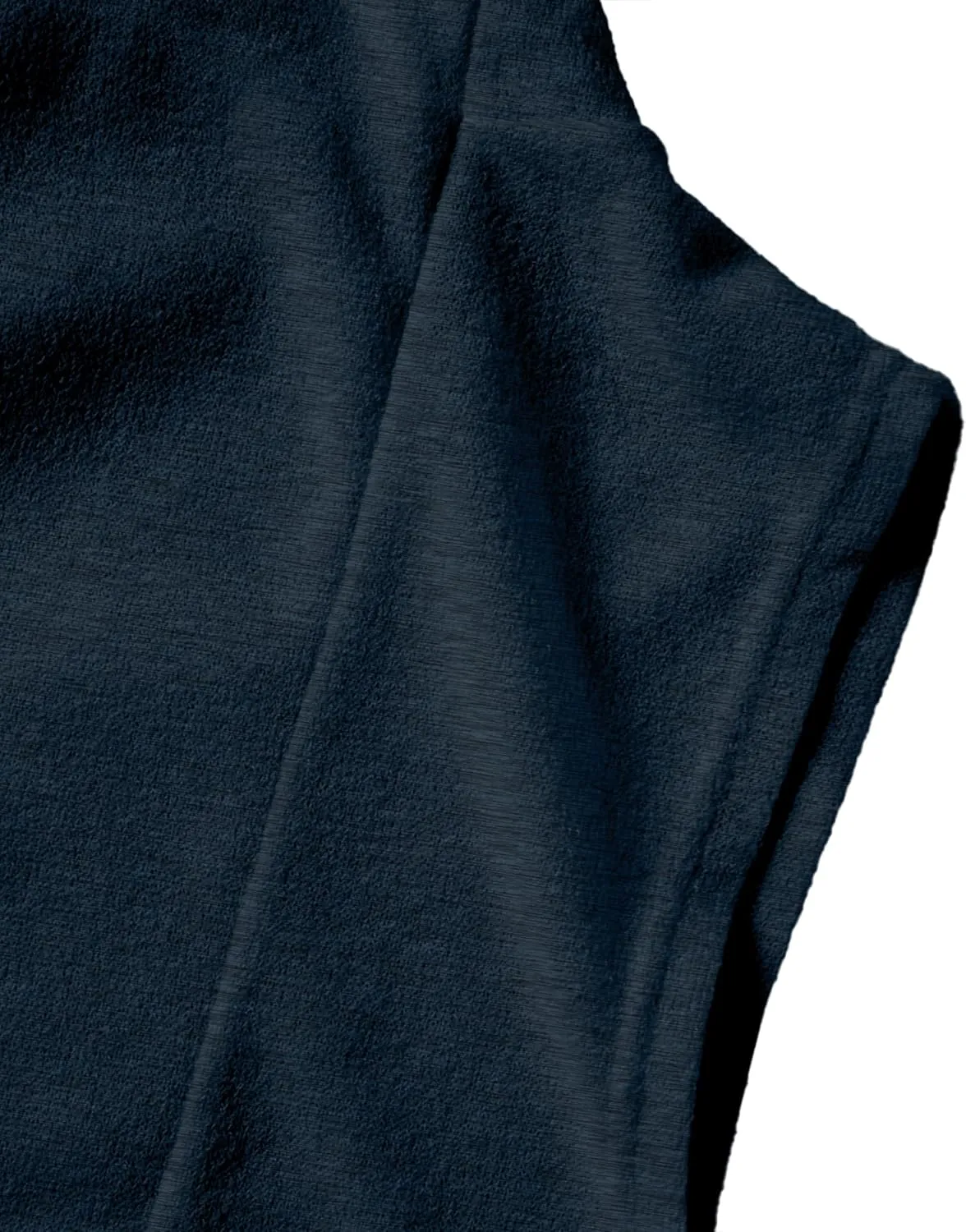 GIVON Mens Sleeveless Ruffle Shawl Collar Cardigan Lightweight Long Hooded Vest Sweater