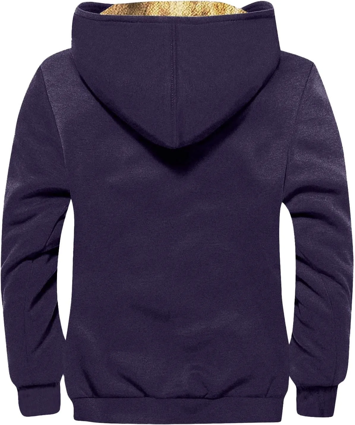 GOFULY Mens Jackets Casual Stylish Sherpa With Hood 2024 Winter Coats Fuzzy Zipper Hoodie Big And Tall Packable Fall Clothes